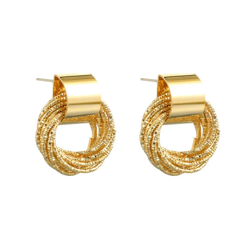 Brinco Feminino Majestic Retro Imperial ® Banhado a Ouro 18k - Kamuui ®