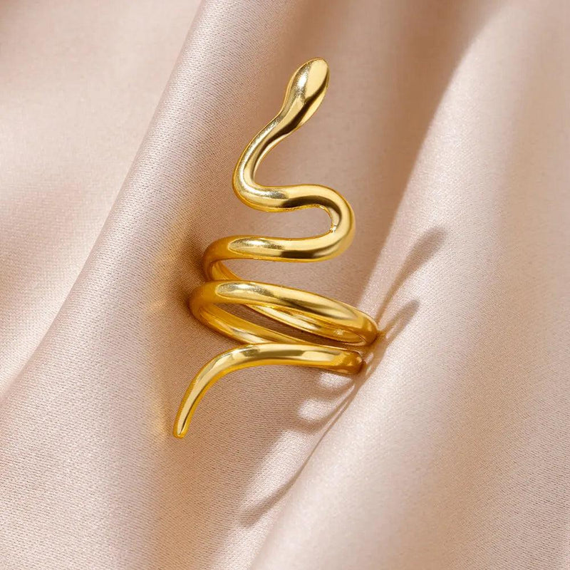 Anel Imperial Snake ® - [Banhado a Ouro 18k] - Kamuui ®