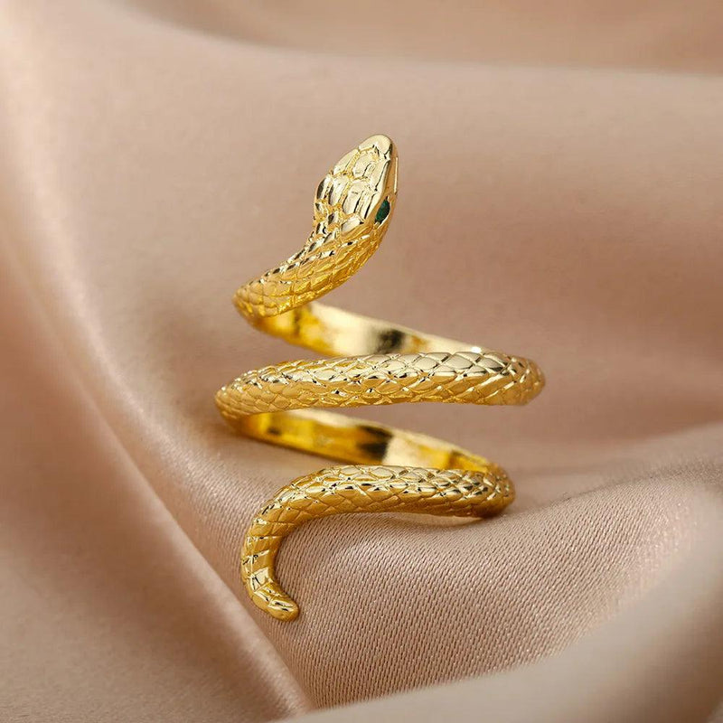 Anel Imperial Snake ® - [Banhado a Ouro 18k] - Kamuui ®